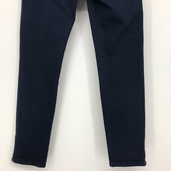 Kate Spade  Broome Street Dark Wash Blue Skinny Jeans Size 25 Zipper Ankles - Picture 6 of 15